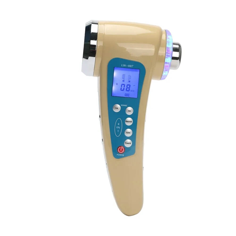 Electric Face Cleanser Brush - 1Mhz 3Mhz Ultrasonic 4 Modes 7
