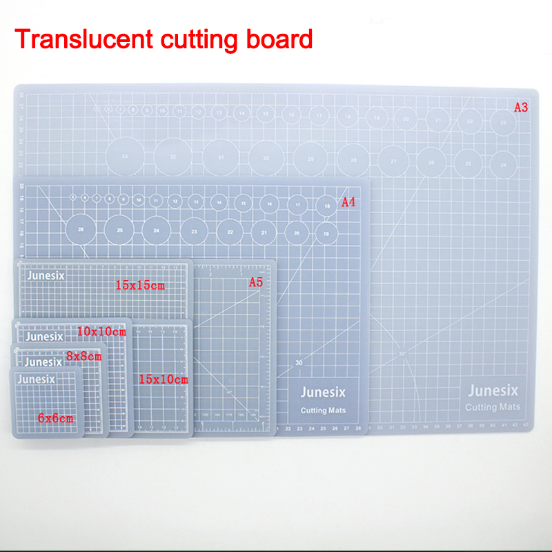 Sheet Face Mask Pack - A3/A4/A5 Cutting Mats Translucent Pvc Grid