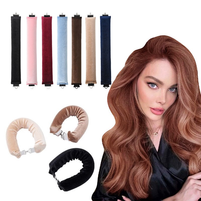 Hair Curling Wand - Heatless Hair Curlers Curling Rod Headband