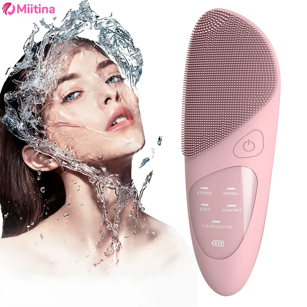 Electric Face Cleanser Brush - Electric Face Cleansing Brush Ultrasonic Facial