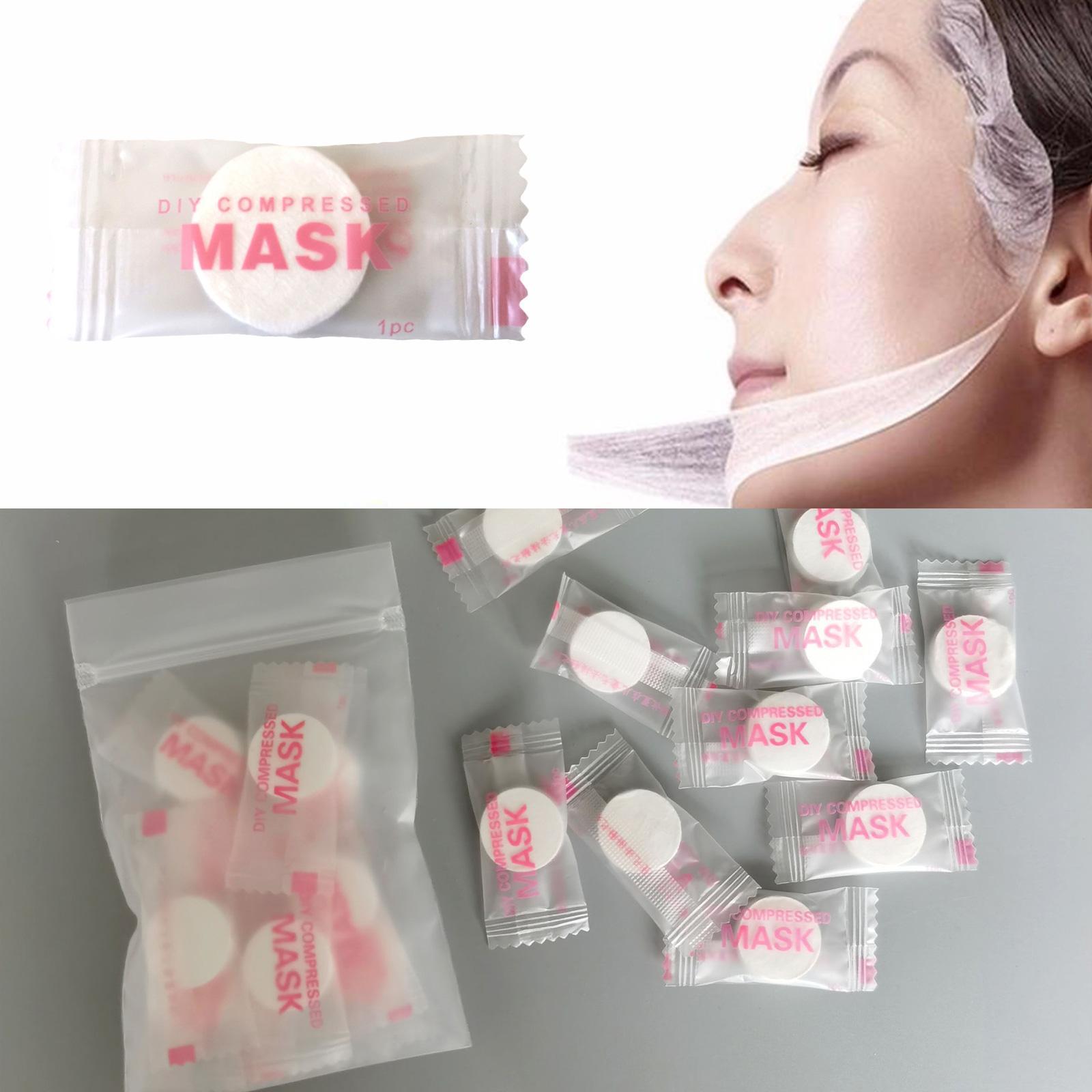 30/50pcs Disposable Compressed - Sheet Face Mask Pack ulasan dan harga