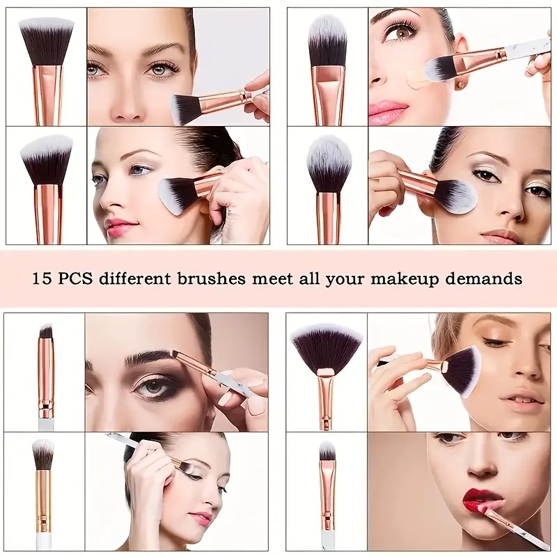 10-Piece Marble Brush Set + Be - Beauty Makeup Gift Sets ulasan dan harga