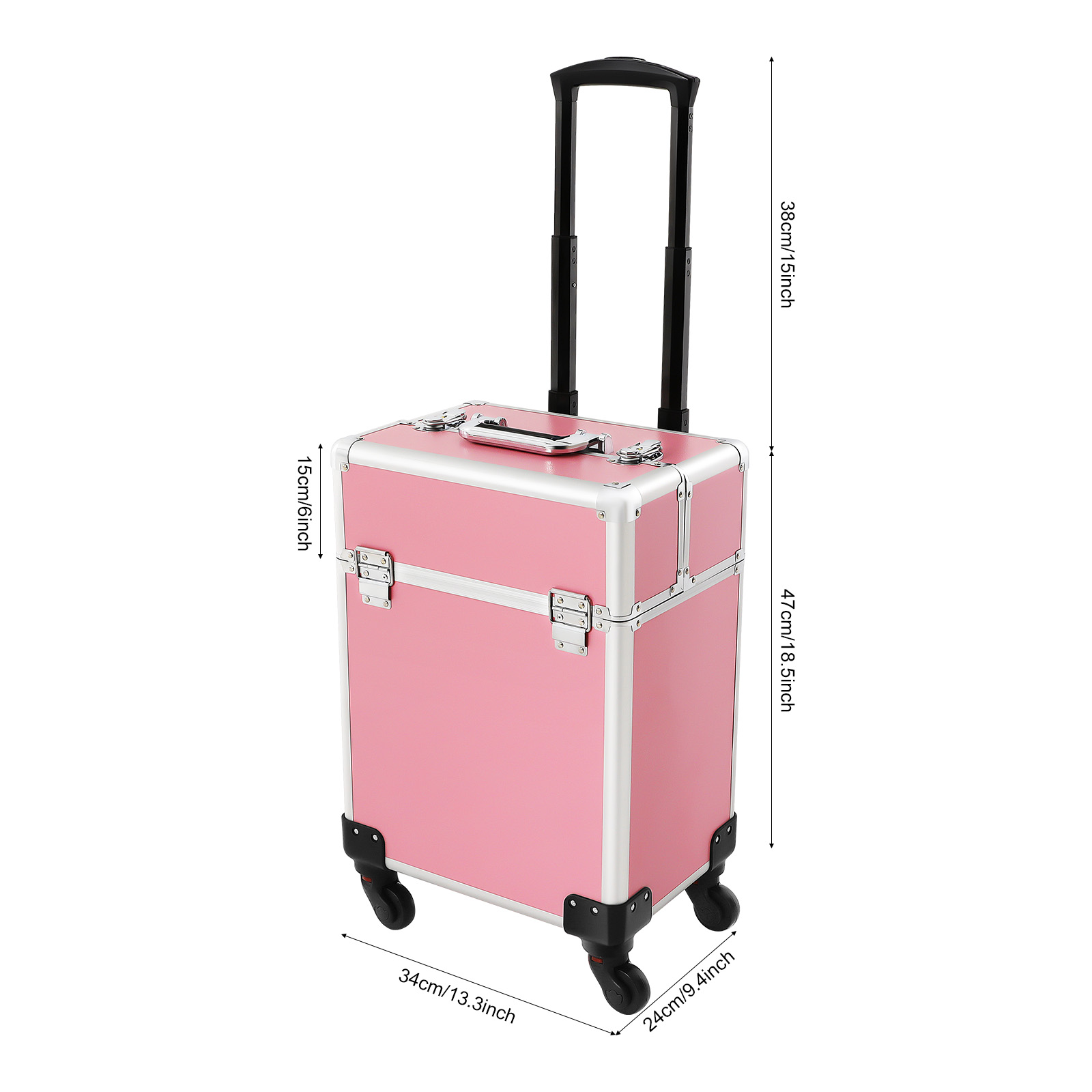 Rolling Makeup Train Case Cosm - Beauty Makeup Case ulasan dan harga