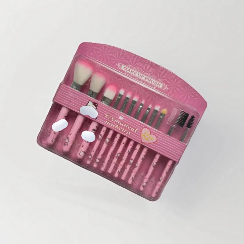 Hello Kitty 12-piece Makeup Br - Beauty Makeup Gift Sets ulasan dan harga