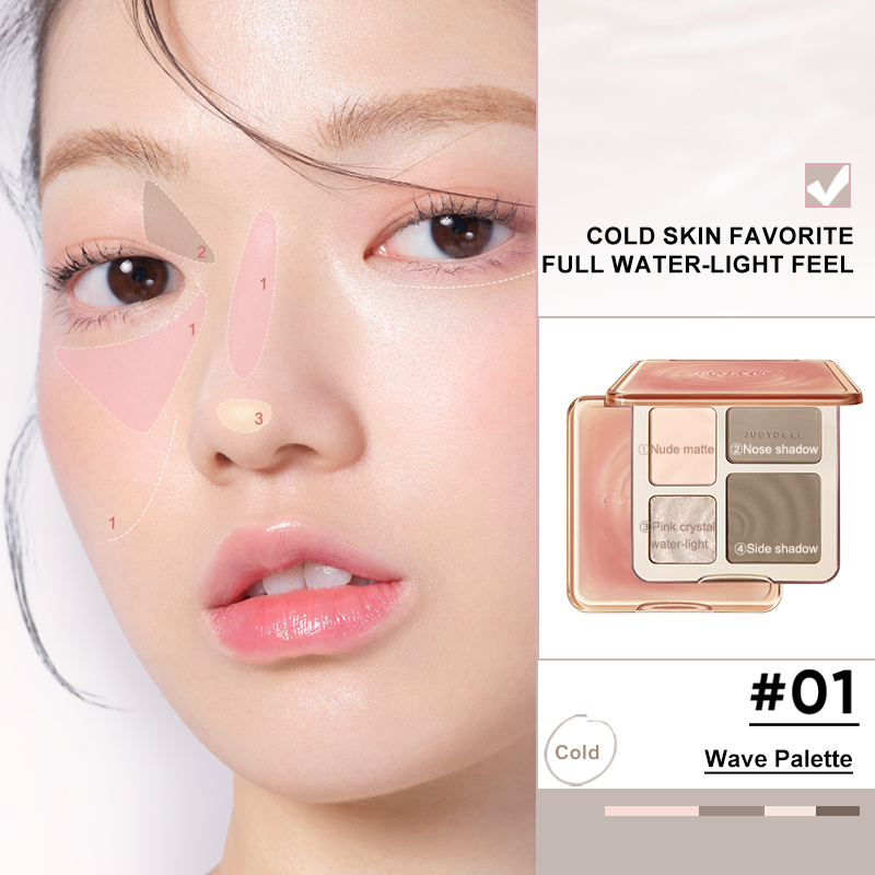 Judydoll Highlighter & Contour - Highlighter Bronzer Palette ulasan dan harga