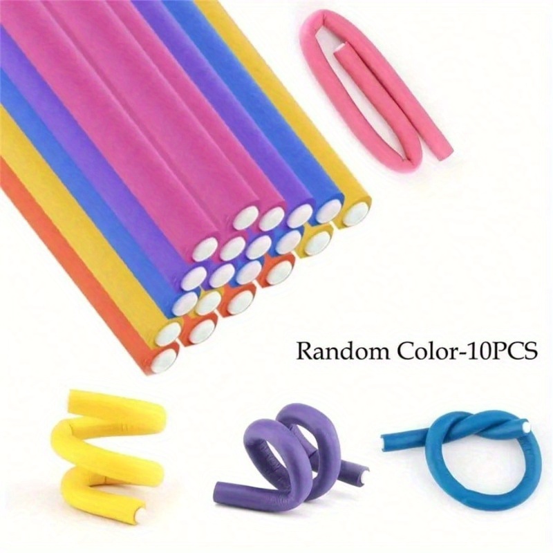 10pc Flexible Heatless Hair Ro - Hair Curling Wand ulasan dan harga