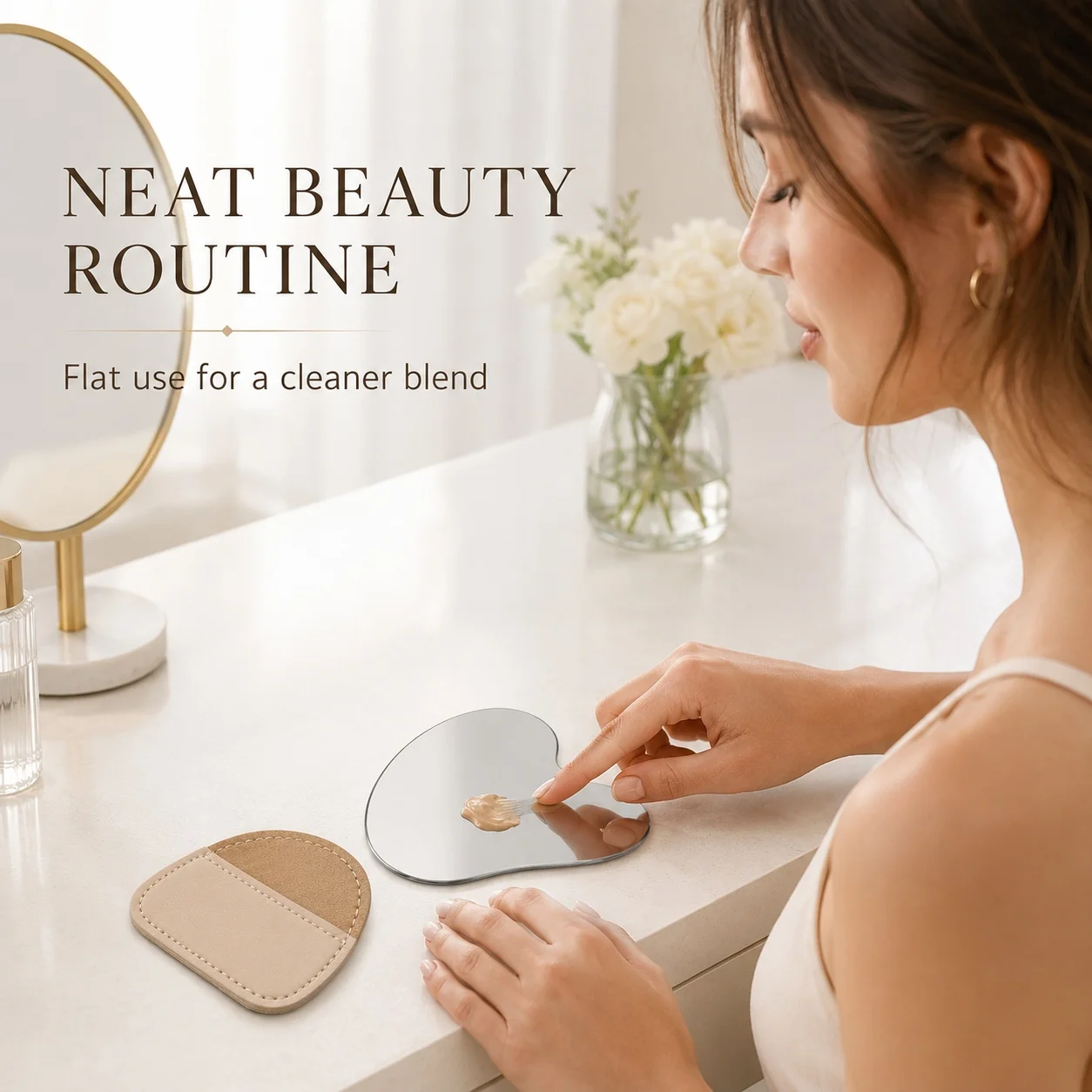 Heart Shaped Stainless Steel M - Beauty Makeup Foundation ulasan dan harga
