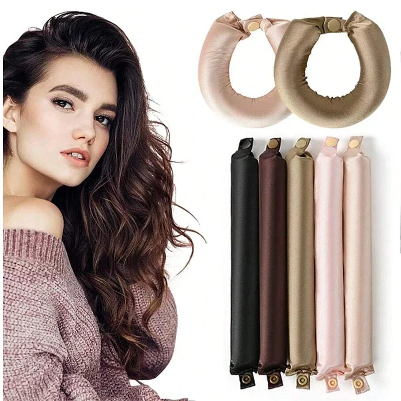Heatless Hair Curlers Satin Cu - Hair Curling Wand ulasan dan harga