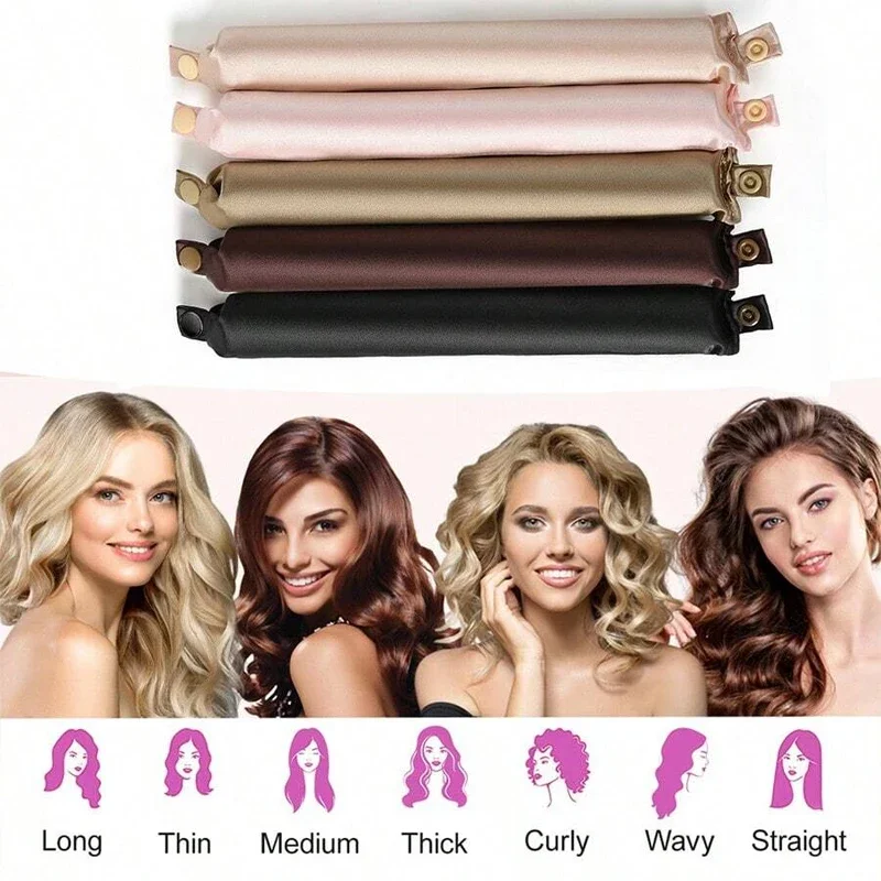Heatless Hair Curlers Satin Cu - Hair Curling Wand ulasan dan harga