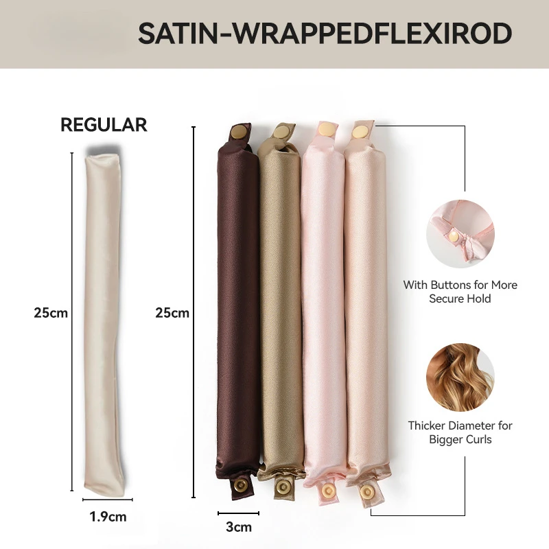 Heatless Hair Curlers Satin Cu - Hair Curling Wand ulasan dan harga