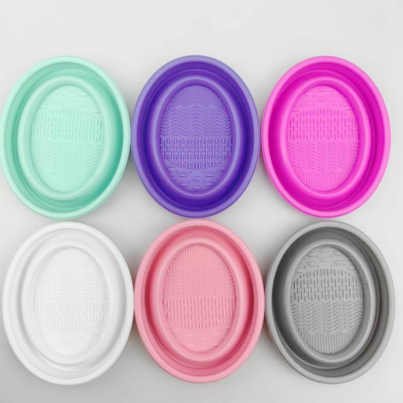 Folding Powder Puff Cleaning B - Makeup Brush Set ulasan dan harga