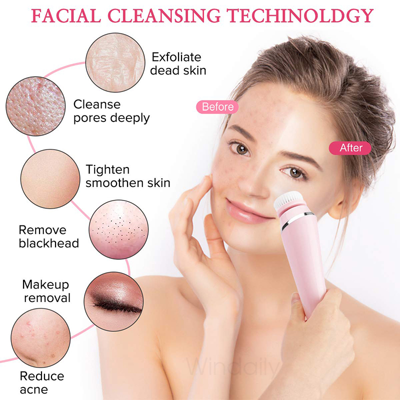 4 in 1 Electric Facial Cleansi - Electric Face Cleanser Brush ulasan dan harga