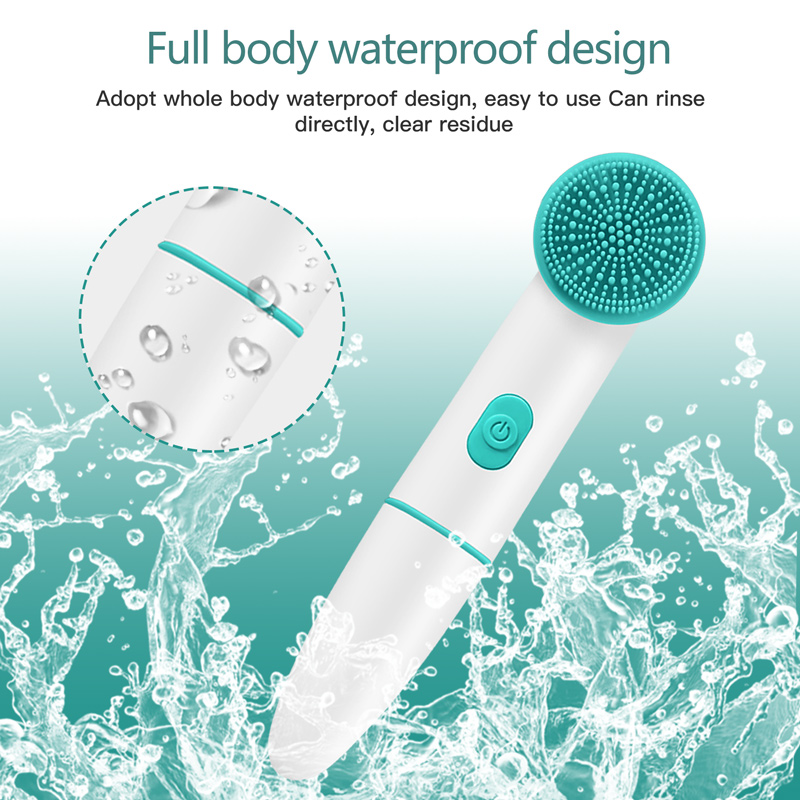 2 in 1 Face Brush Cleaning Ele - Electric Face Cleanser Brush ulasan dan harga