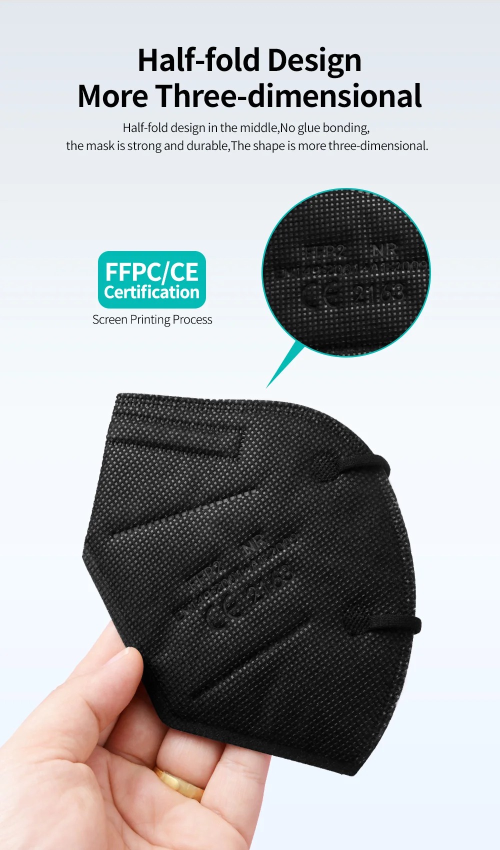 5Layer FFP2 Masks CE Approve K - Sheet Face Mask Pack ulasan dan harga