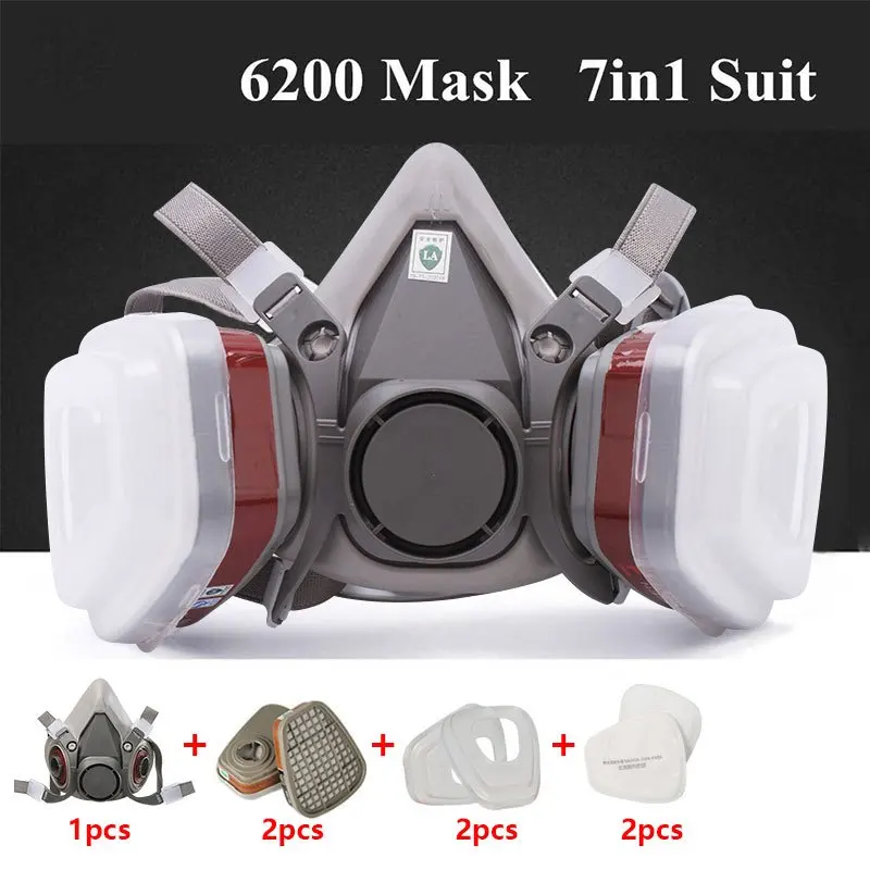 7in1 Gas Proof Half Face Mask  - Sheet Face Mask Pack ulasan dan harga