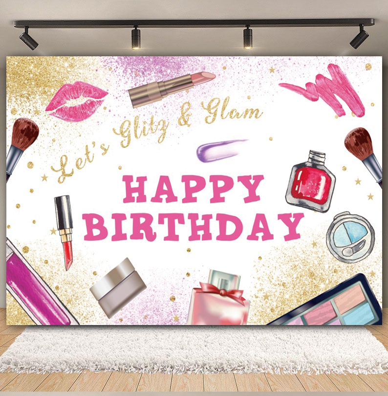 Spa Party Backdrop for Photogr - Photo Beauty Makeup ulasan dan harga