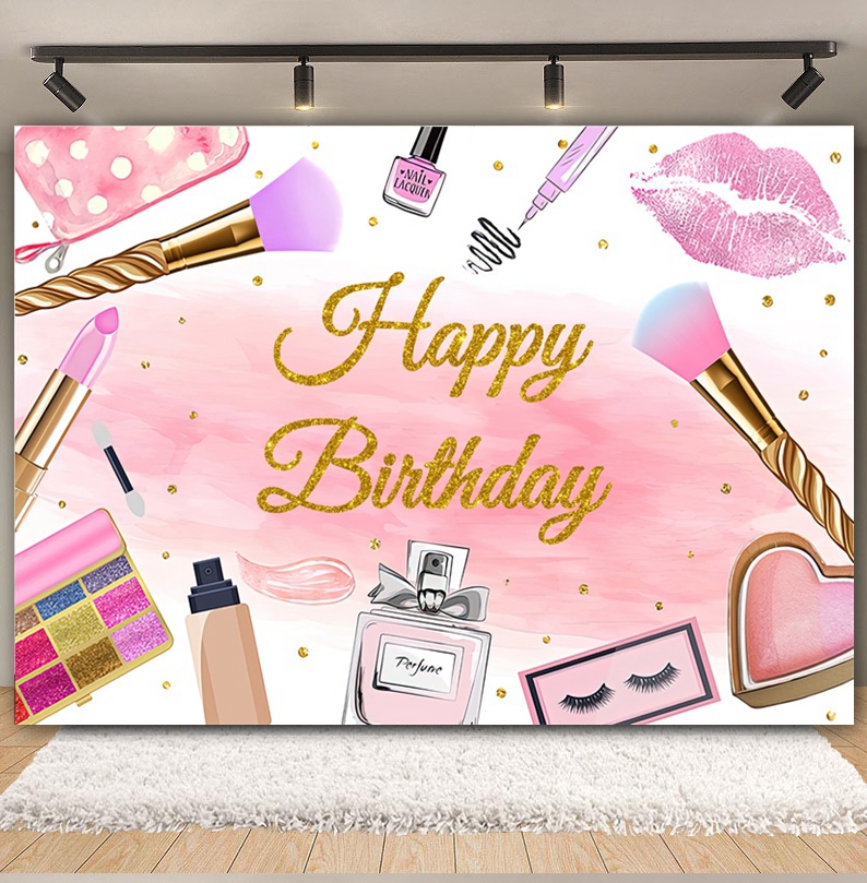 Spa Party Backdrop for Photogr - Photo Beauty Makeup ulasan dan harga