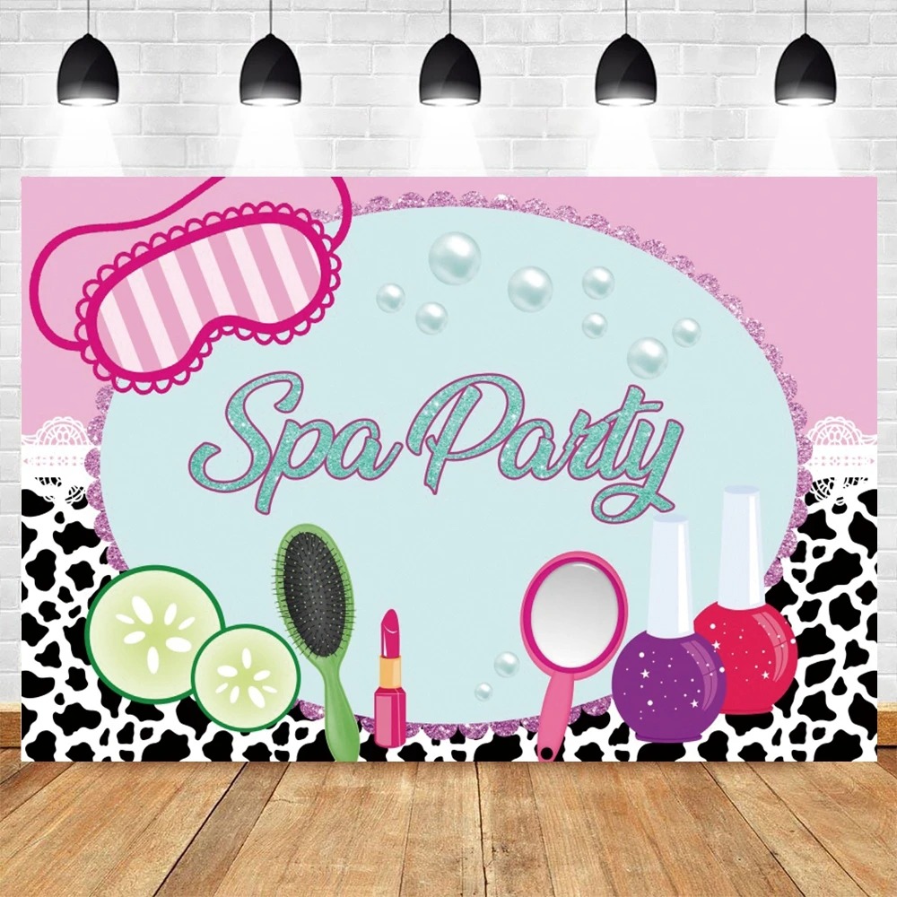 Spa Party Themed Backdrop for  - Photo Beauty Makeup ulasan dan harga