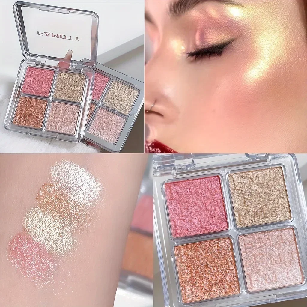 FAMOTY Diamond Bronzer Highlig - Highlighter Bronzer Palette ulasan dan harga