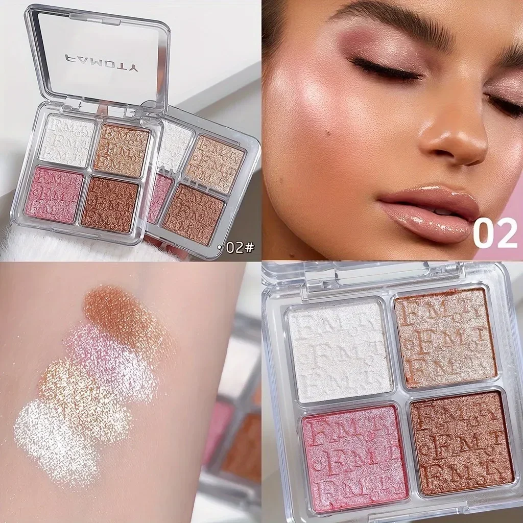 FAMOTY Diamond Bronzer Highlig - Highlighter Bronzer Palette ulasan dan harga