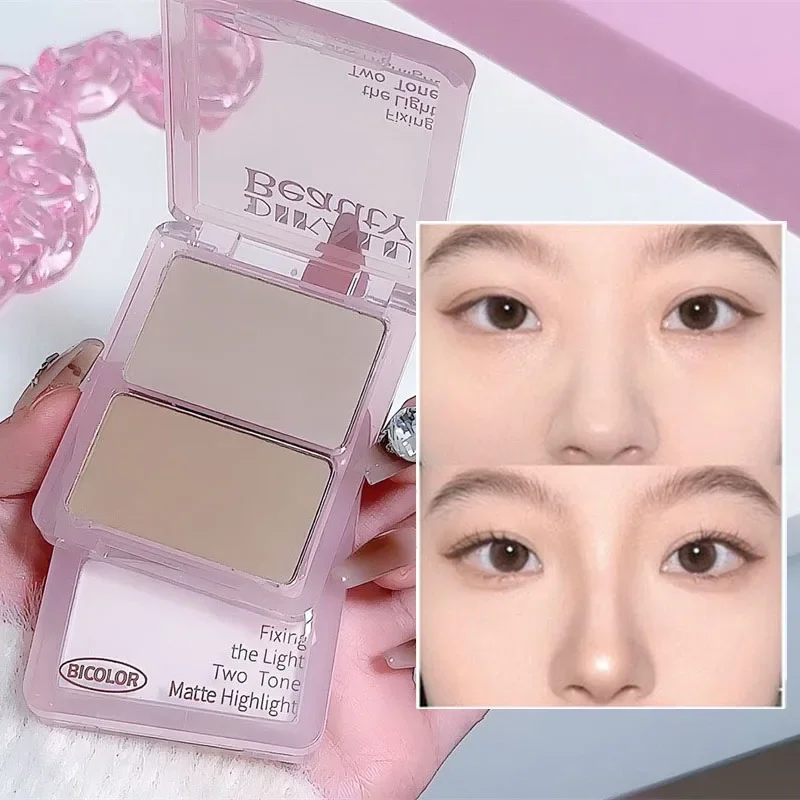 Two-tone Highlight Contour Pal - Highlighter Bronzer Palette ulasan dan harga