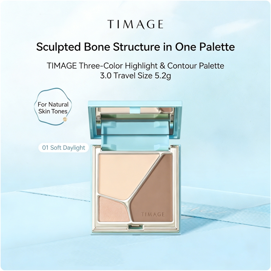 TIMAGE Travel Size Master Matt - Highlighter Bronzer Palette ulasan dan harga