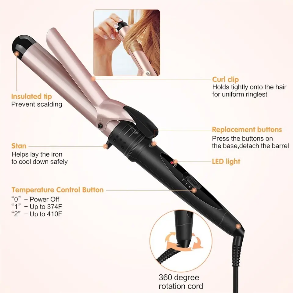 Professional Salon Hair Curler - Hair Curling Wand ulasan dan harga