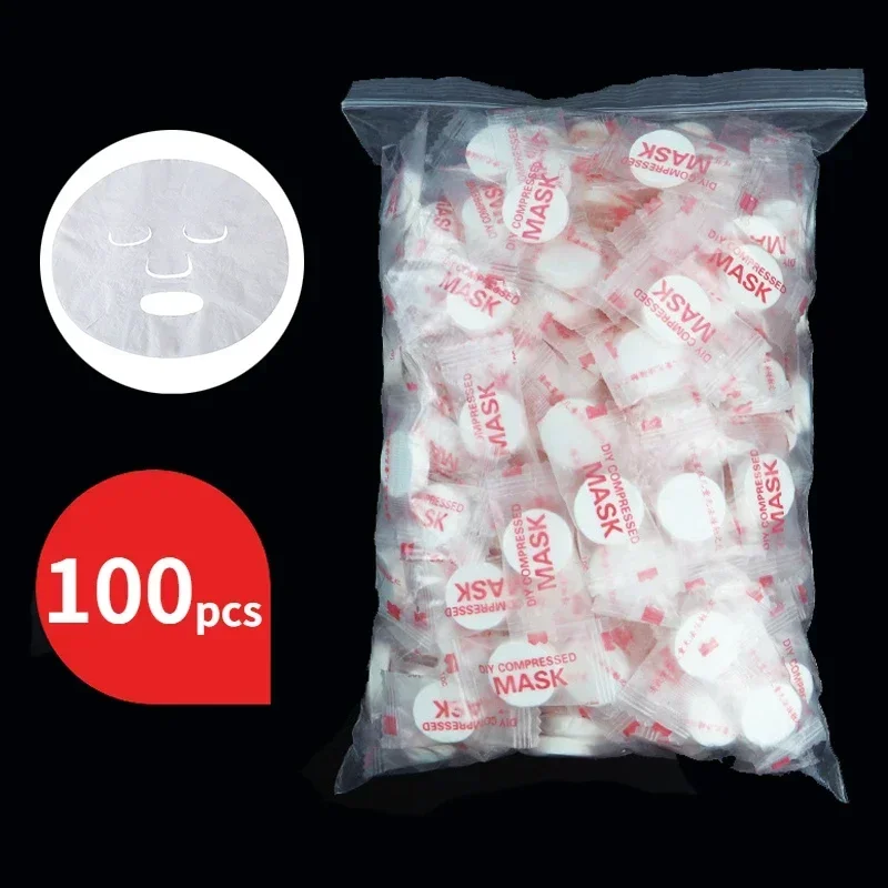 100pcs Disposable Compressed F - Sheet Face Mask Pack ulasan dan harga