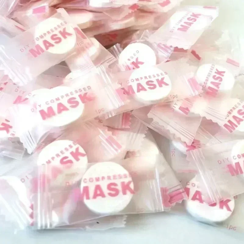 100pcs Disposable Compressed F - Sheet Face Mask Pack ulasan dan harga