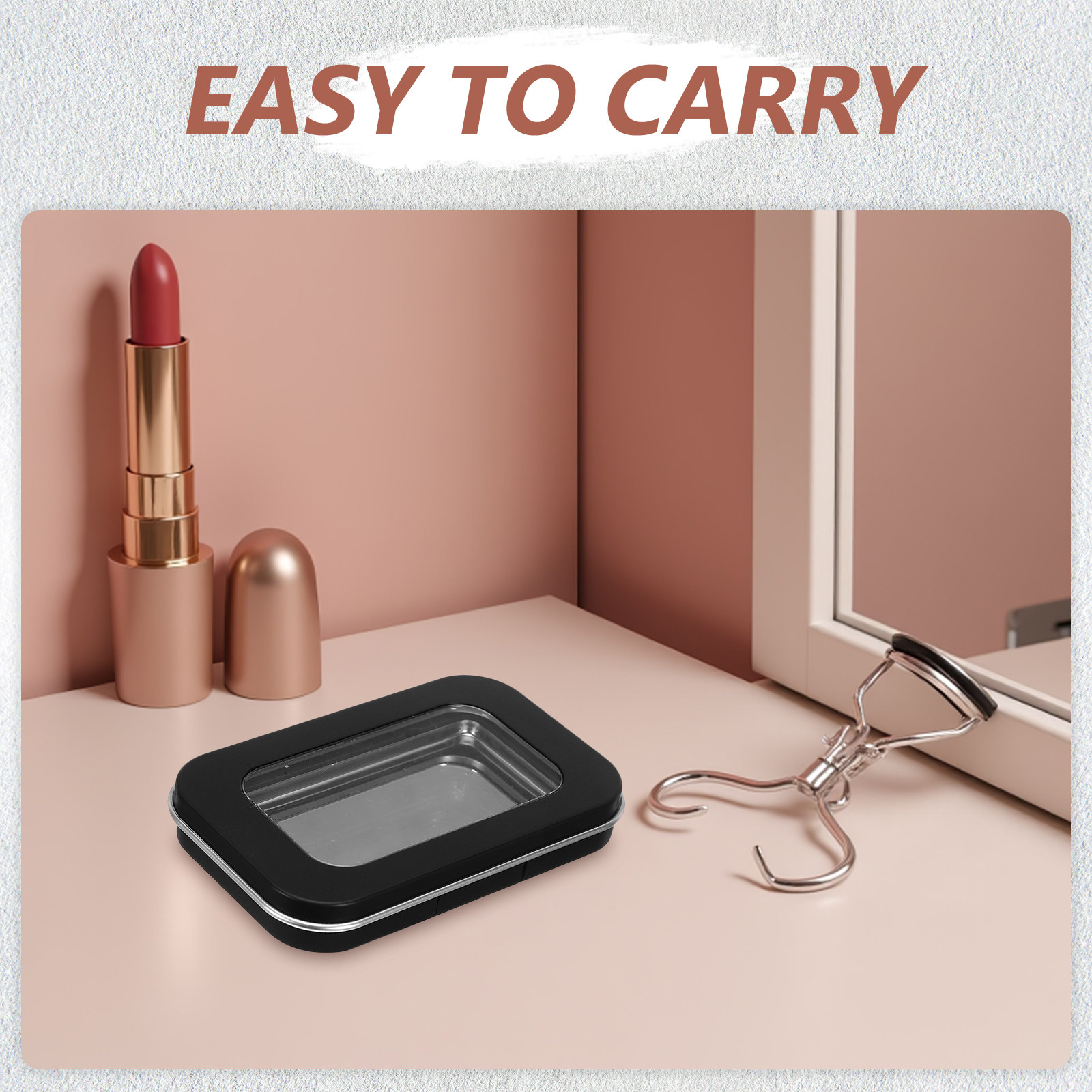 Portable Beauty Box Blush Empt - Beauty Makeup Case ulasan dan harga