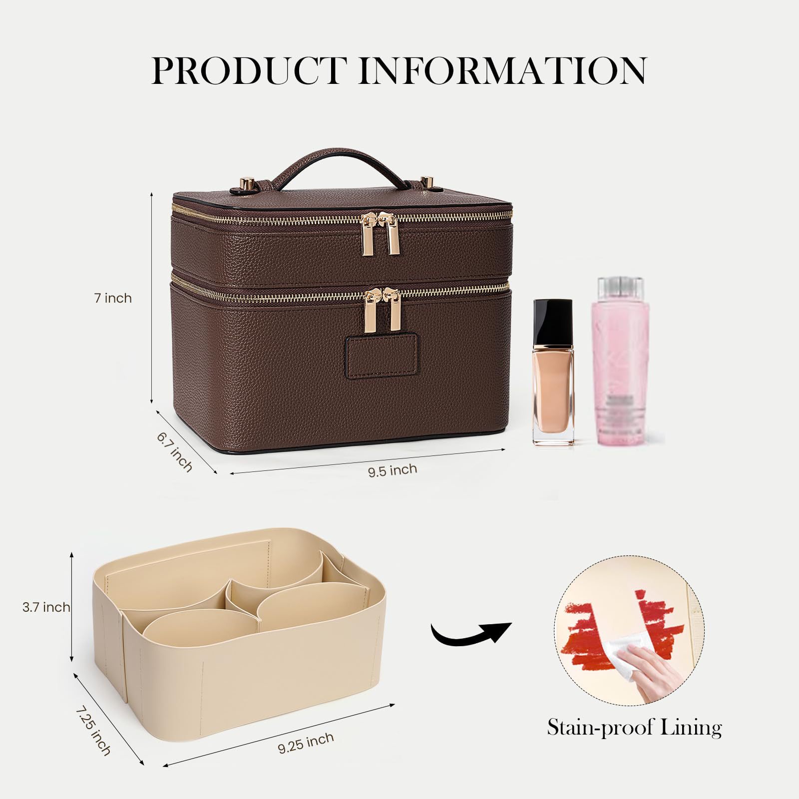 Large Capacity Double-layer Lu - Beauty Makeup Case ulasan dan harga