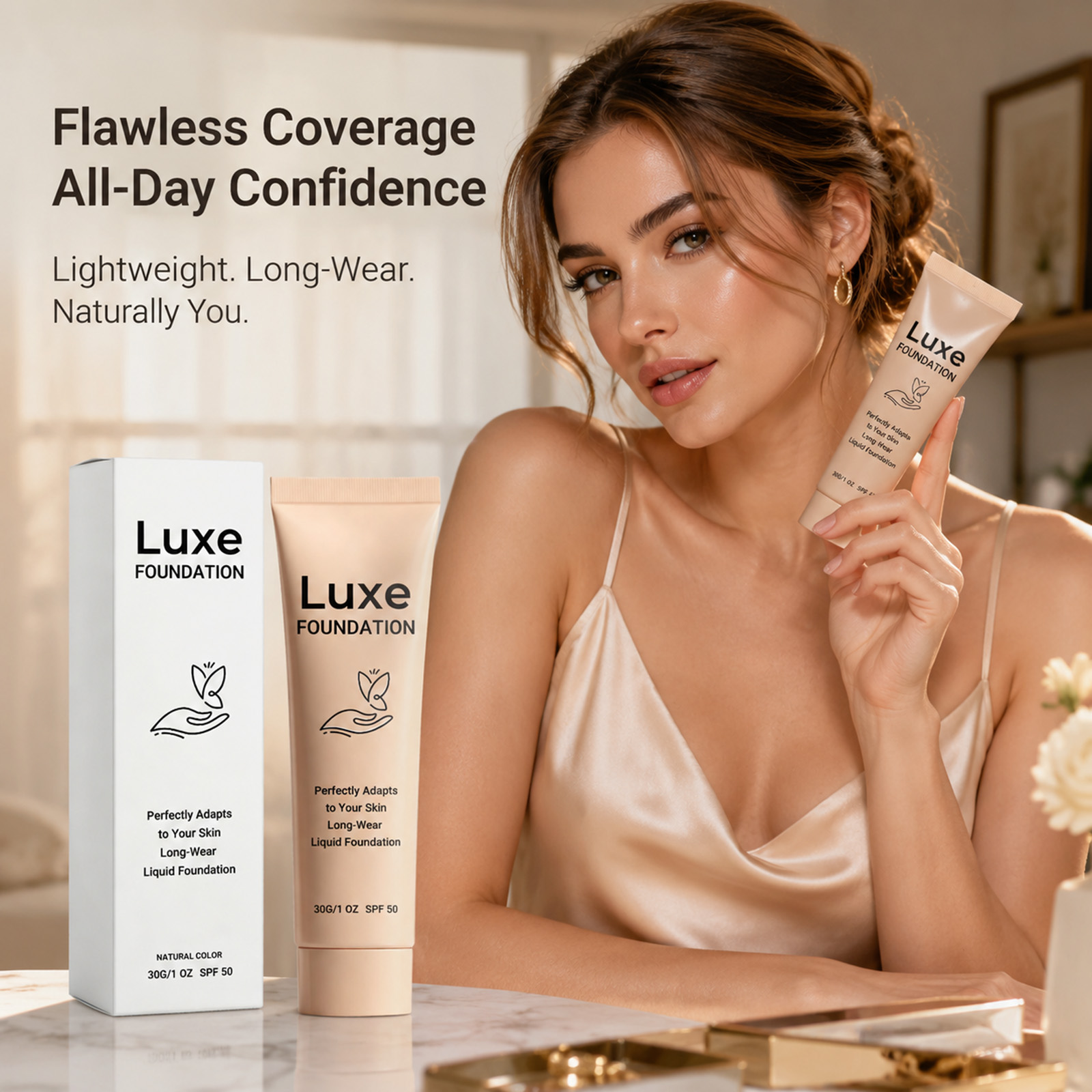SPF 50+ Color Changing Foundat - Beauty Makeup Foundation ulasan dan harga