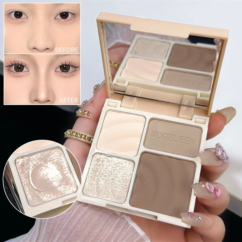 Three-dimensional Facial Four- - Highlighter Bronzer Palette ulasan dan harga