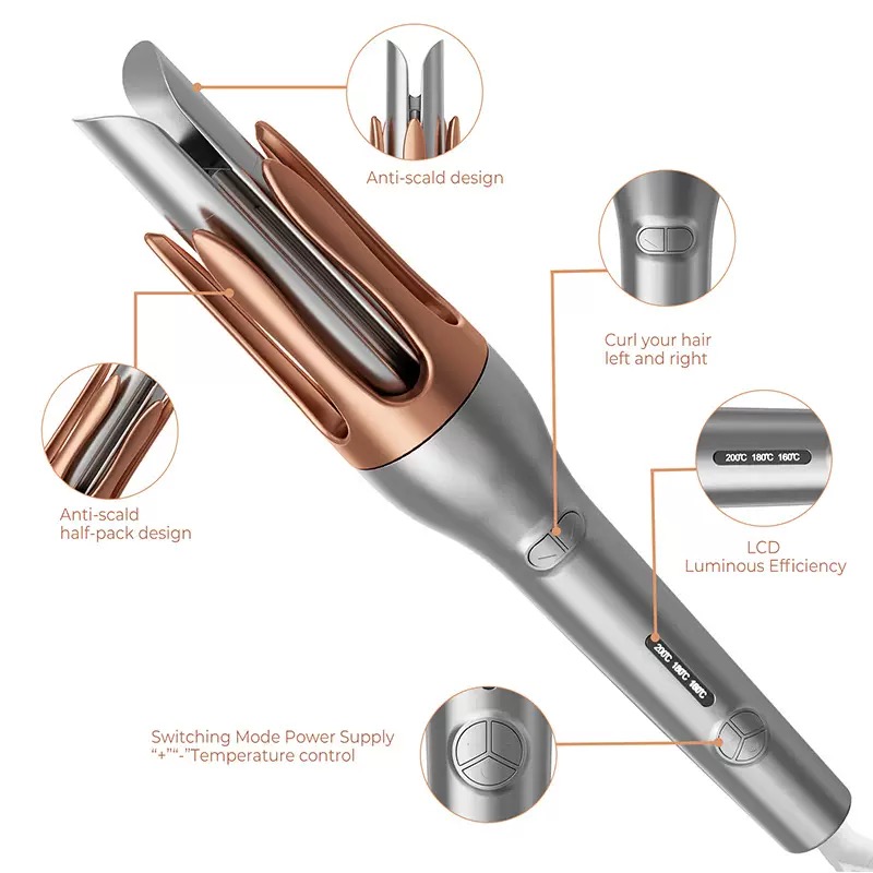 Automatic Curling Iron Negativ - Hair Curling Wand ulasan dan harga