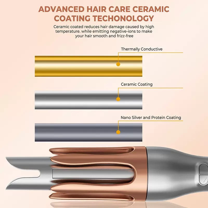 Automatic Curling Iron Negativ - Hair Curling Wand ulasan dan harga