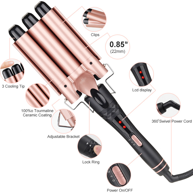 5 in 1 Interchangeable Curling - Hair Curling Wand ulasan dan harga