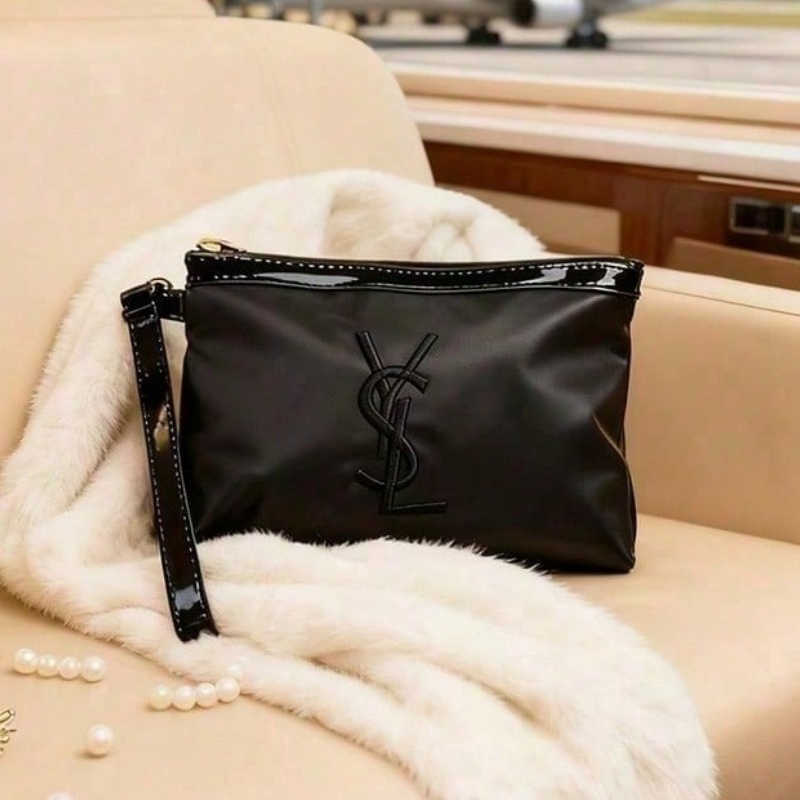 YSL Classic Cosmetic Bag For W - Ysl Beauty Makeup ulasan dan harga