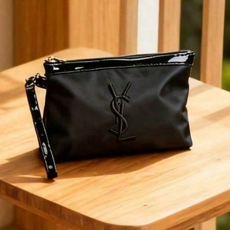 YSL Classic Cosmetic Bag For W - Ysl Beauty Makeup ulasan dan harga