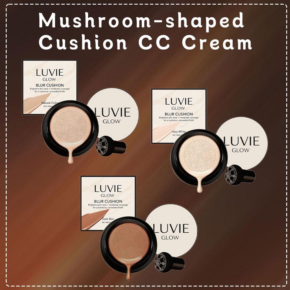 LUVIE GLOW Hydrating Mushroom  - Beauty Makeup Foundation ulasan dan harga