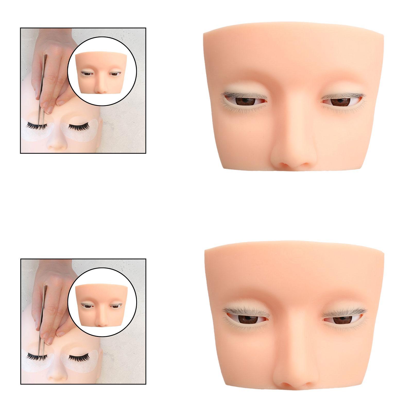 Silicone Eyelash Mannequin Hea - Beauty Makeup School ulasan dan harga