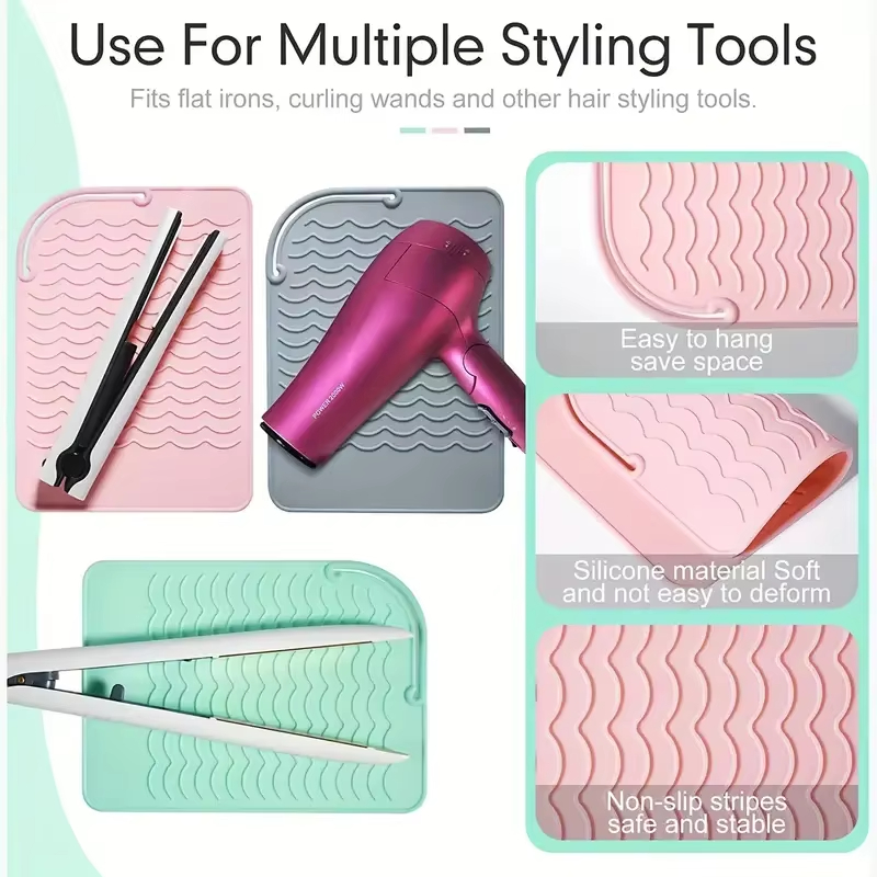 Silicone Heat Resistant Mat fo - Hair Curling Wand ulasan dan harga
