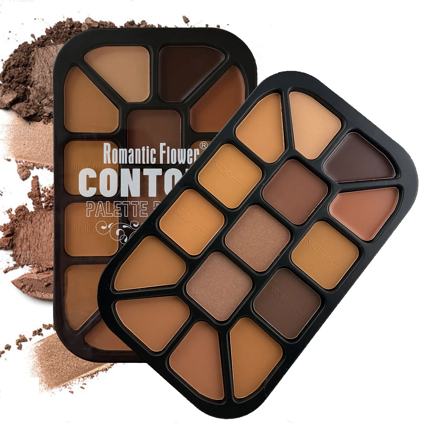 15-Color Face Contour Powder P - Highlighter Bronzer Palette ulasan dan harga