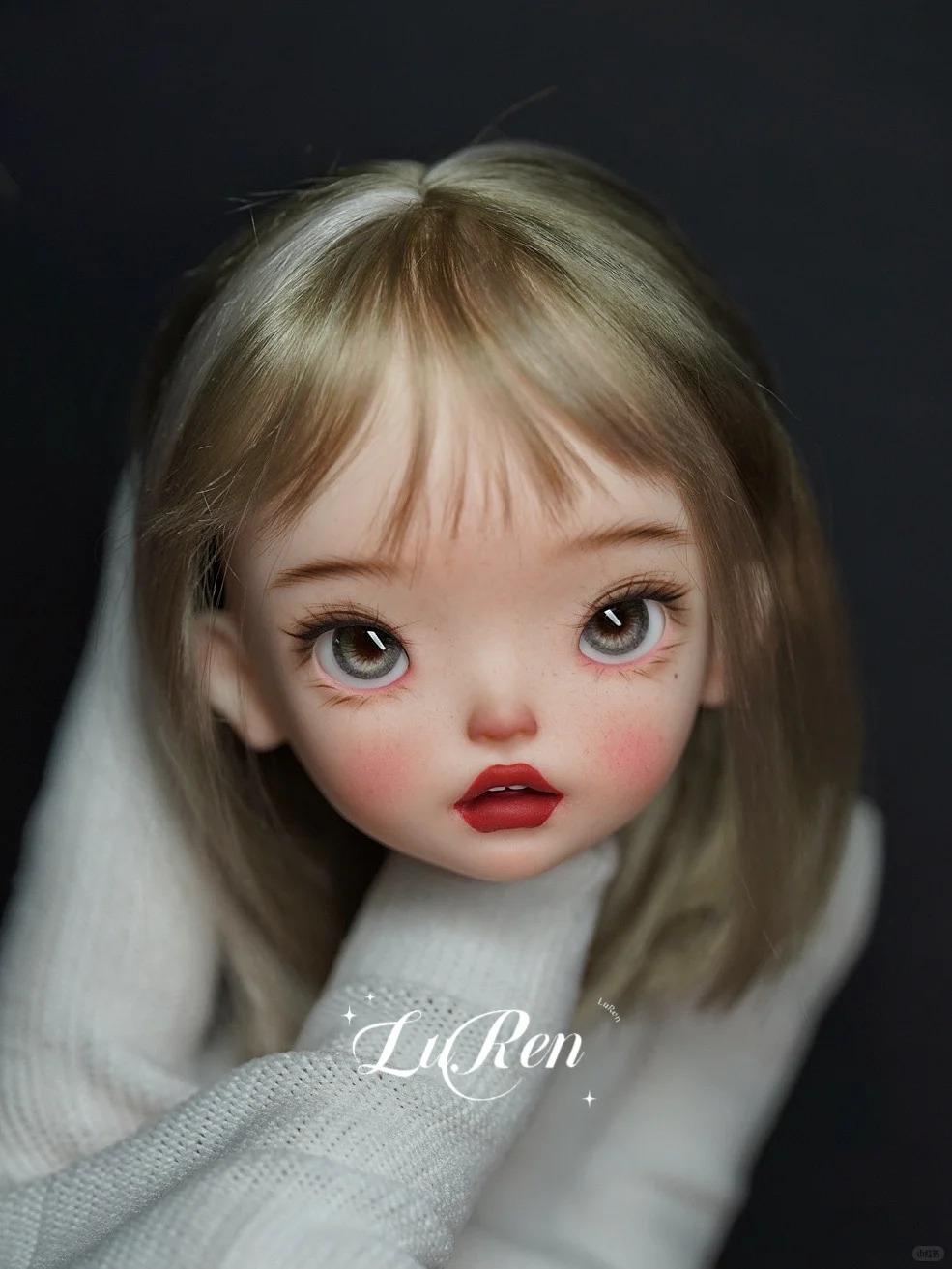 1/6 Scale SD BJD Doll Head wit - Just Beauty Makeup ulasan dan harga