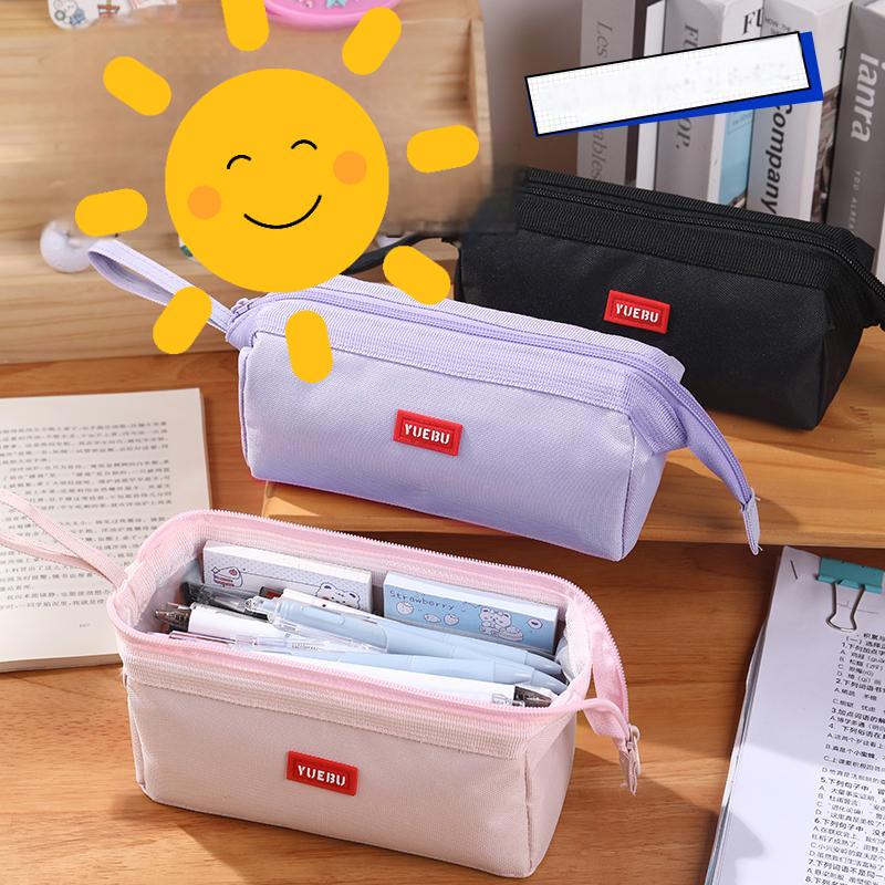 Pencil Case Large Capacity Pen - Beauty Makeup School ulasan dan harga