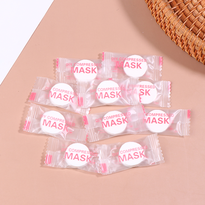 New 50/100Pcs Disposable Compr - Sheet Face Mask Pack ulasan dan harga