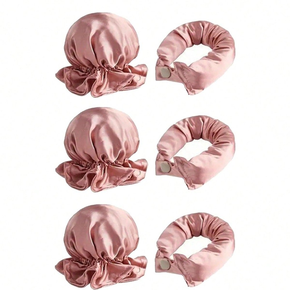 2/4/6Pcs Satin Heatless Curlin - Hair Curling Wand ulasan dan harga