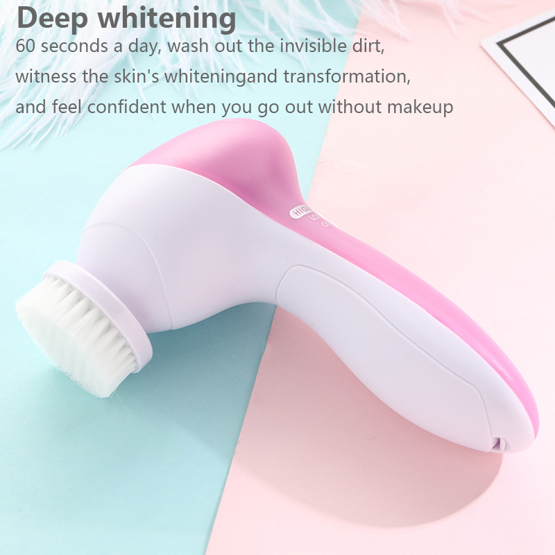 5 IN 1 Face Cleansing Brush Wa - Electric Face Cleanser Brush ulasan dan harga