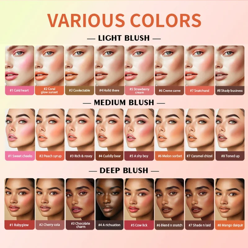 Eyebrow Cream Blush Curve Case - Highlighter Bronzer Palette ulasan dan harga