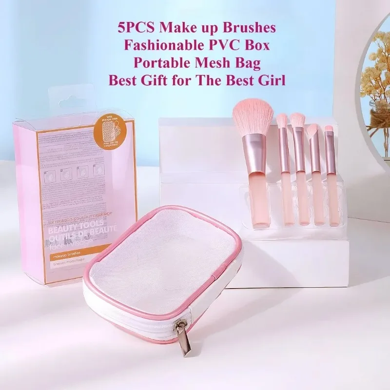 5Pcs Makeup Brushes Set Super  - Beauty Makeup Gift Sets ulasan dan harga