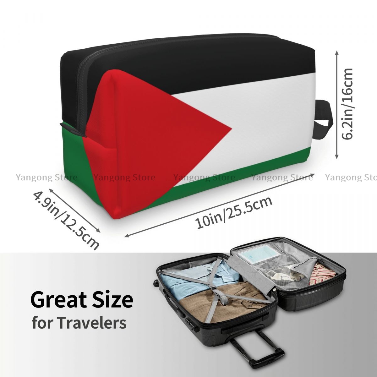 Travel Toiletry Bag Palastaine - Makeup Beauty Necessaire ulasan dan harga